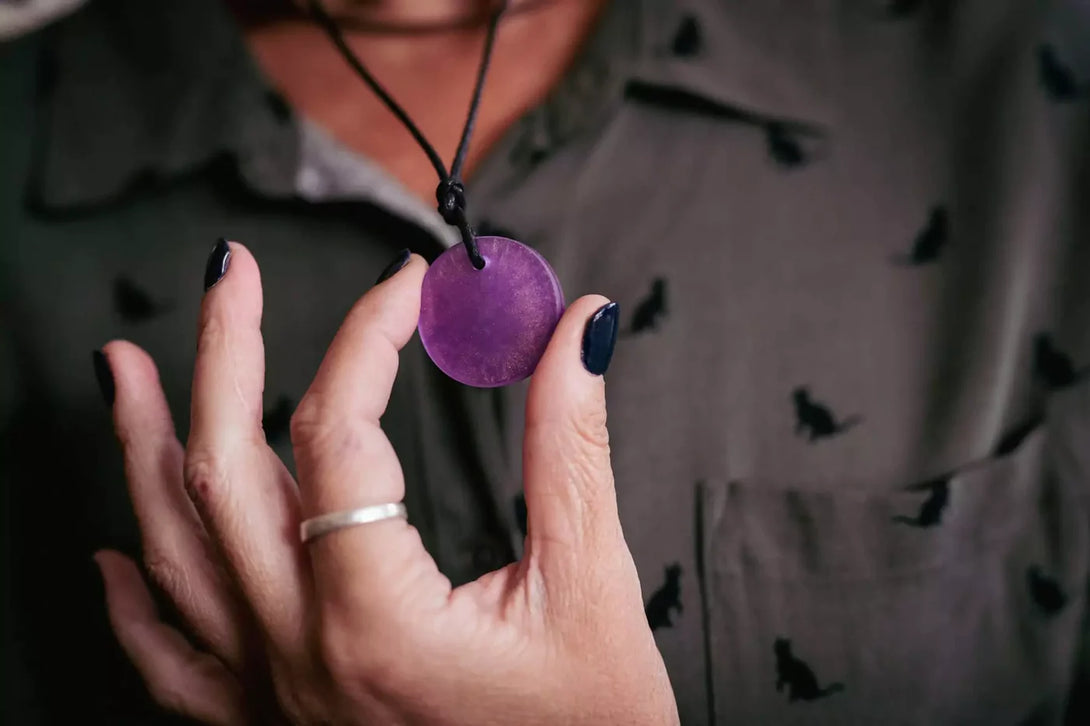 Stellar Pendant Violet Flame personal emf protection